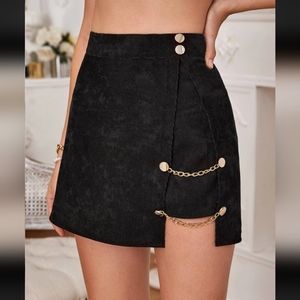 Shein Corduroy Skirt (Black)